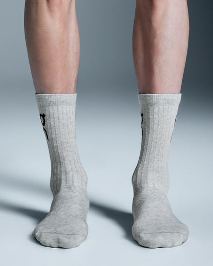 Logo Sock High 3P - Heather Gray | On United States