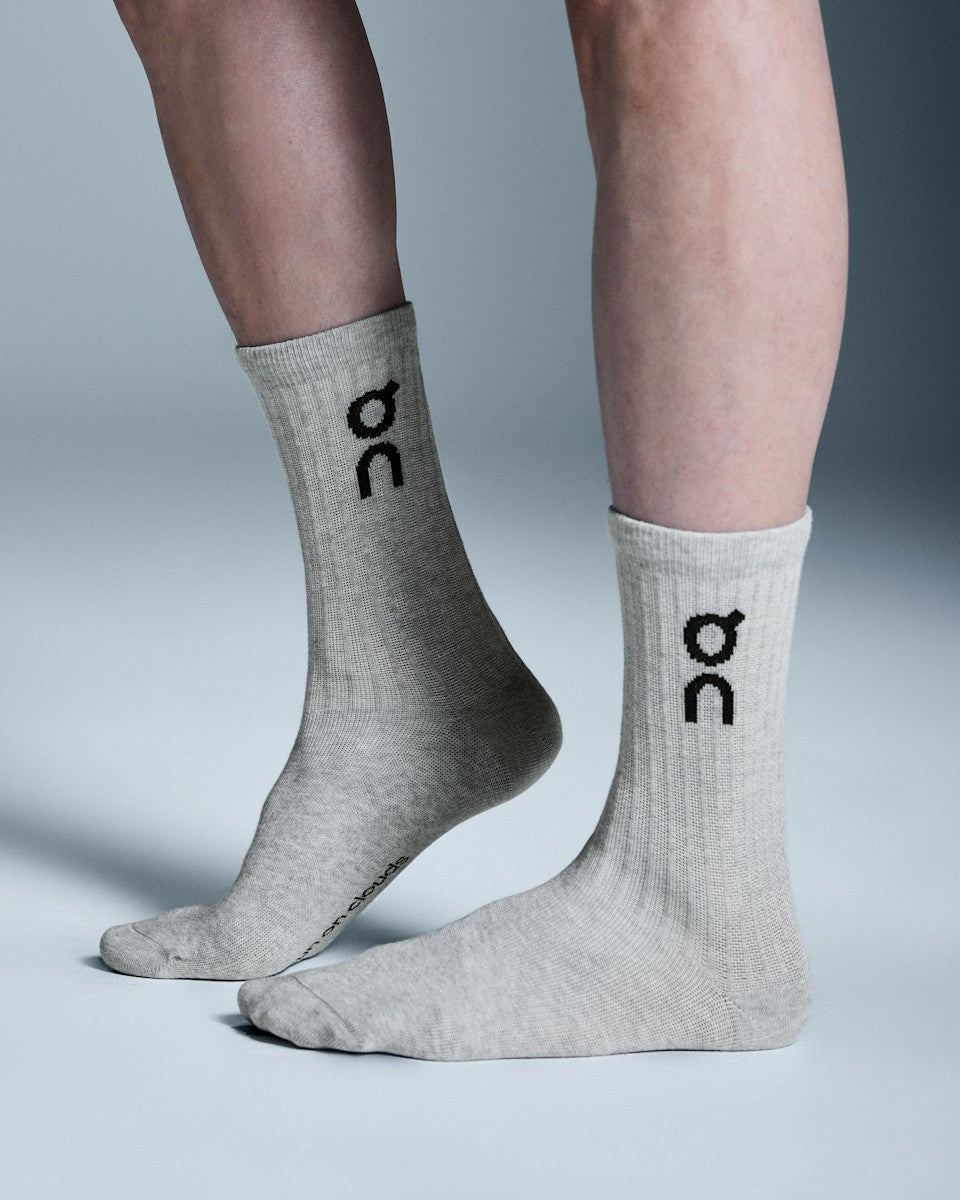 Logo Sock High 3P - Heather Gray | On United States