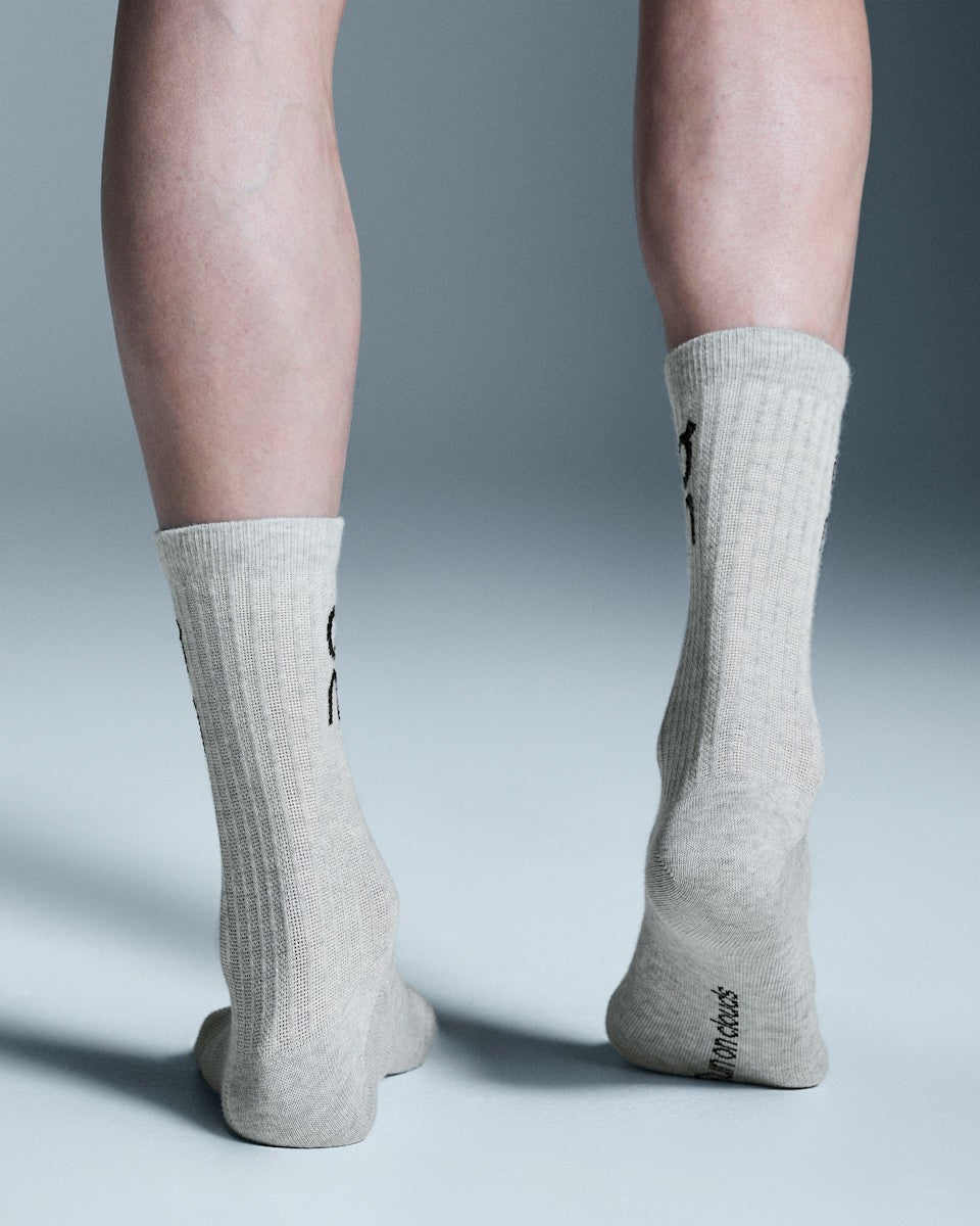 Logo Sock High 3P - Heather Gray | On United States