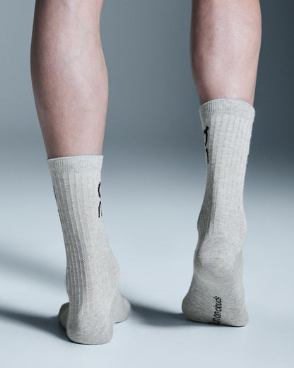 Logo Sock High 3P - Heather Gray | On United States