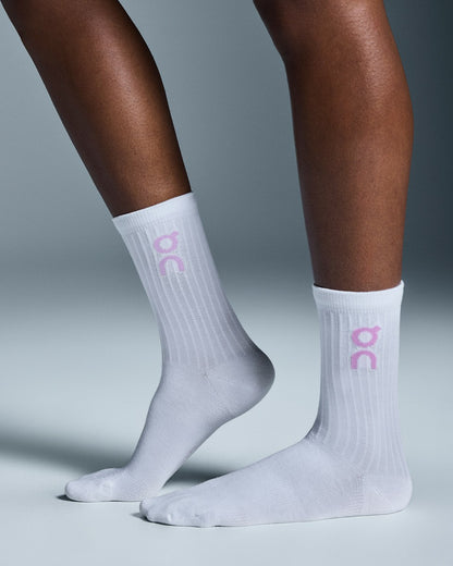 Logo Sock High 3P - Mauve/Raspberry | On United States