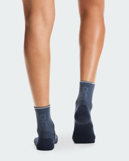 Performance Run Sock Mid - Navy/Navy | On United States