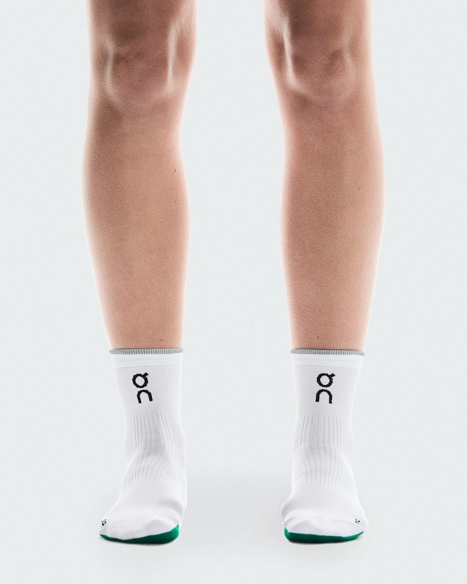Elite Run Sock Mid - White/Ivory | On United States