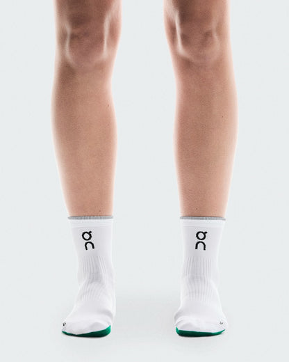 Elite Run Sock Mid - White/Ivory | On United States