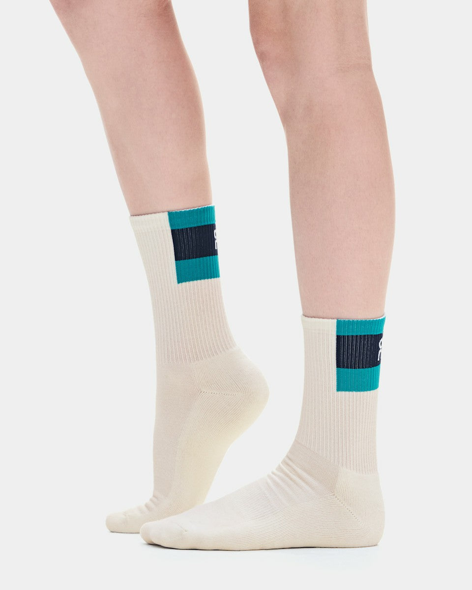 Courtside Sock High 2P - Ivory/Midnight | On United States