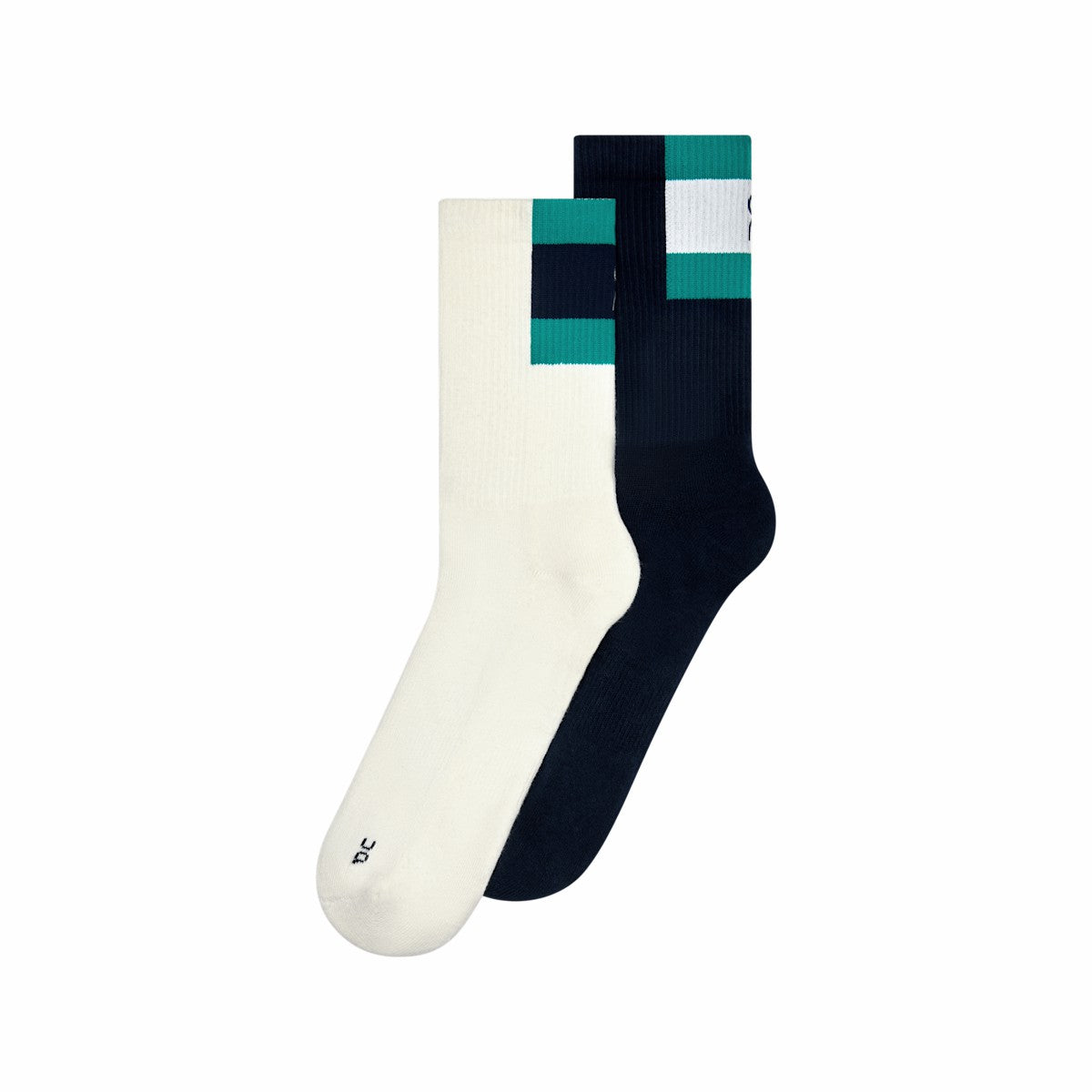Courtside Sock High 2P - Ivory/Midnight | On United States