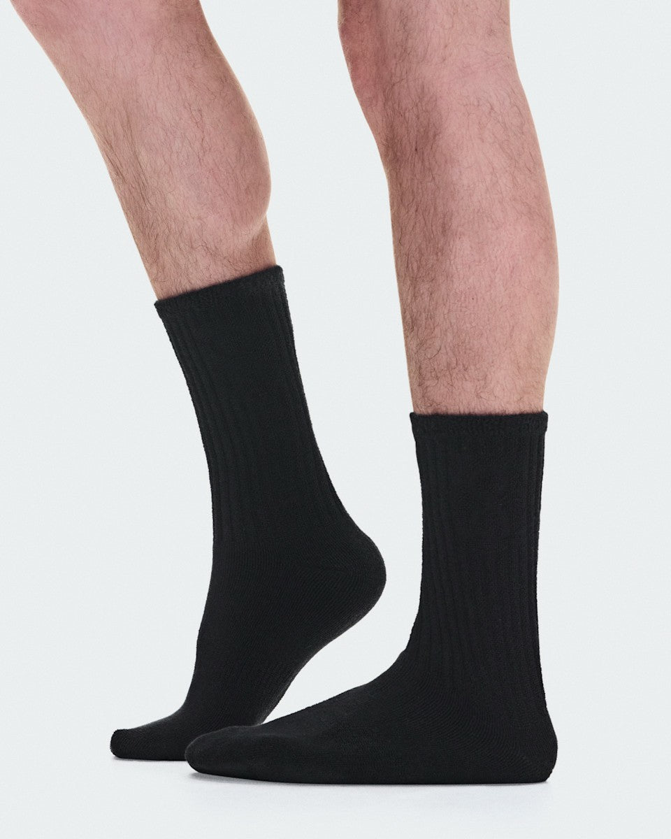 Terry Sock High - Black | On United States