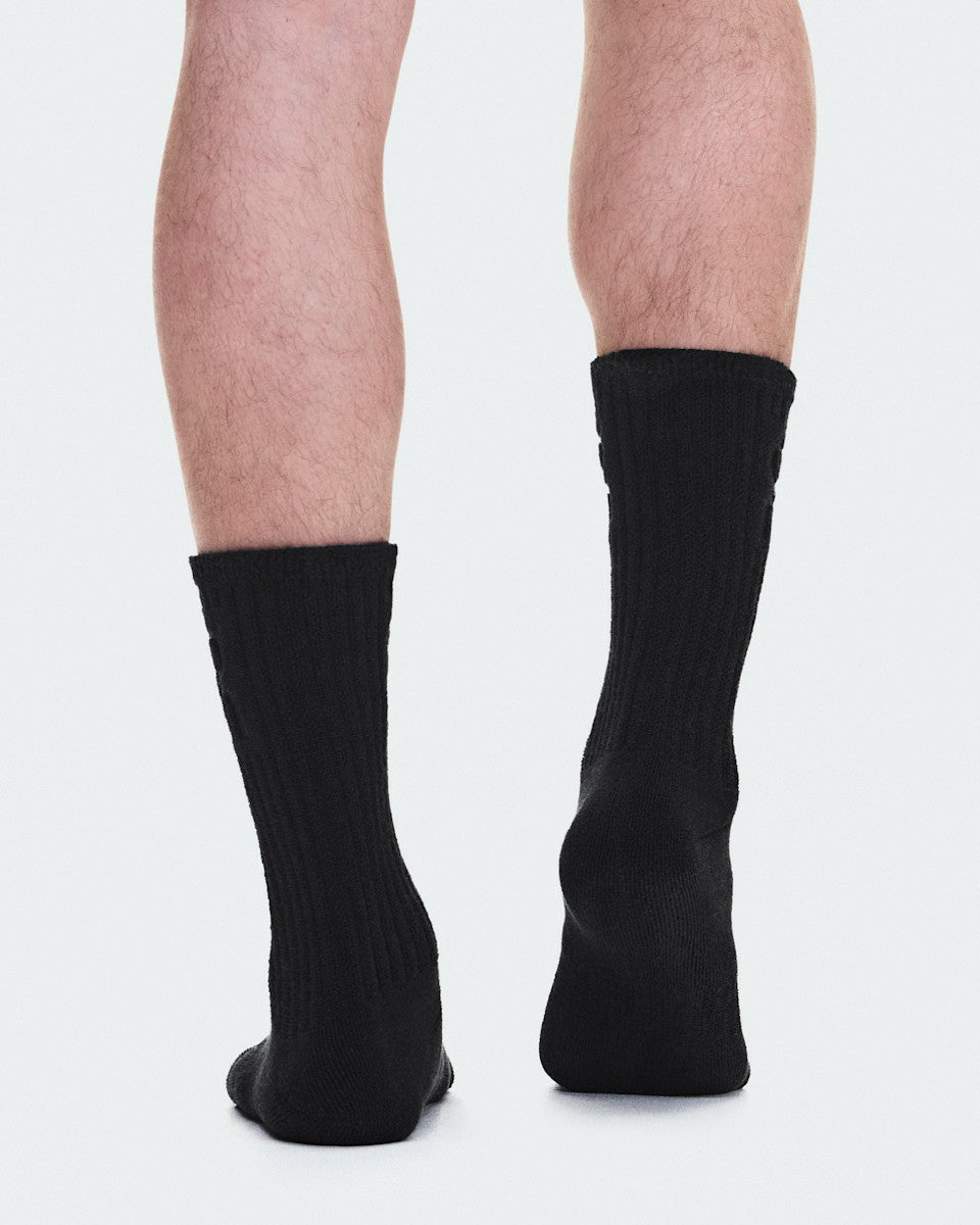 Terry Sock High - Black | On United States