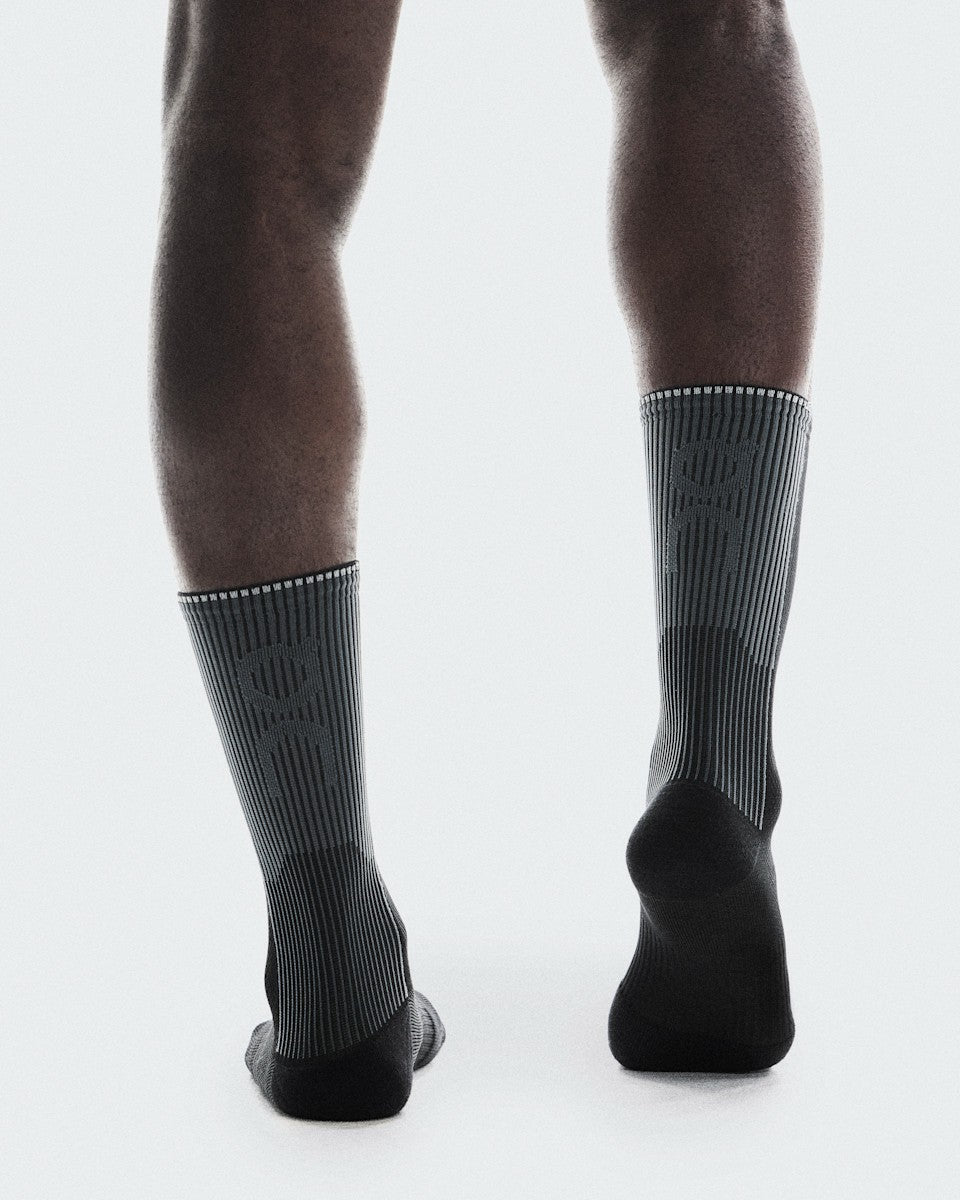 Performance Run Sock High - Black/Eclipse | On United States