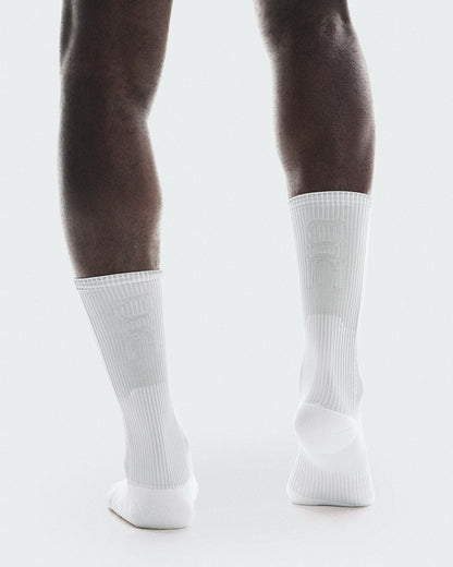 Performance Run Sock High - White/Glacier | On United States
