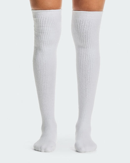 Terry Sock Knee High - White | On United States