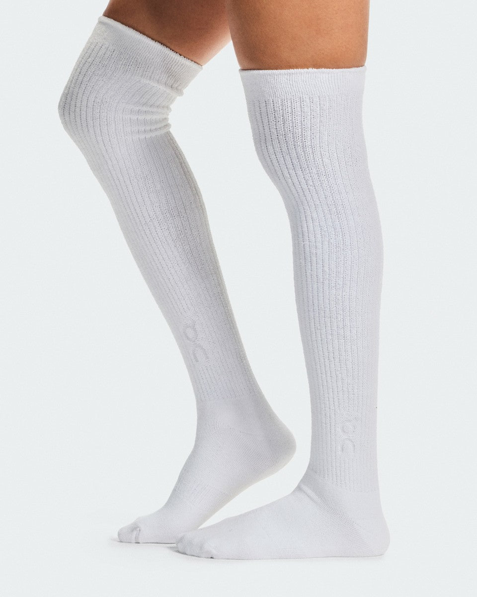 Terry Sock Knee High - White | On United States