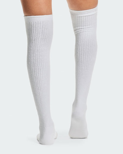 Terry Sock Knee High - White | On United States