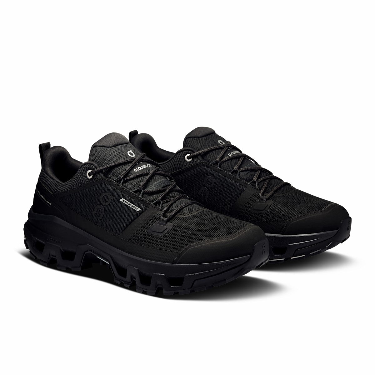 Men's Cloudrock Low Waterproof - Black/Black | On United States