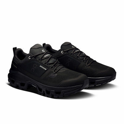 Men's Cloudrock Low Waterproof - Black/Black | On United States