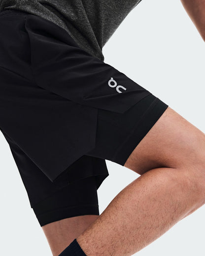 Men's Train 2-in-1 Shorts - Black | On United States