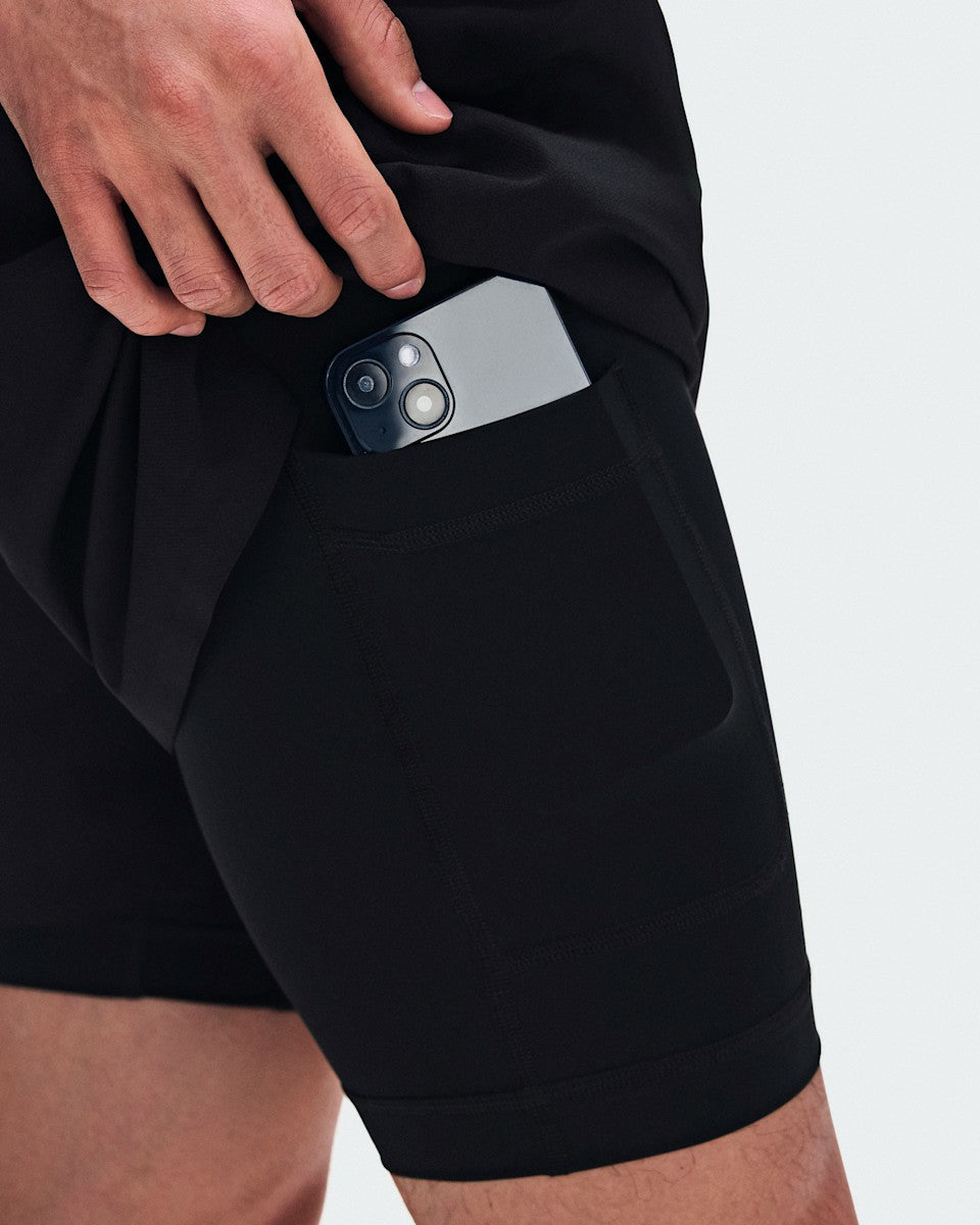 Men's Train 2-in-1 Shorts - Black | On United States