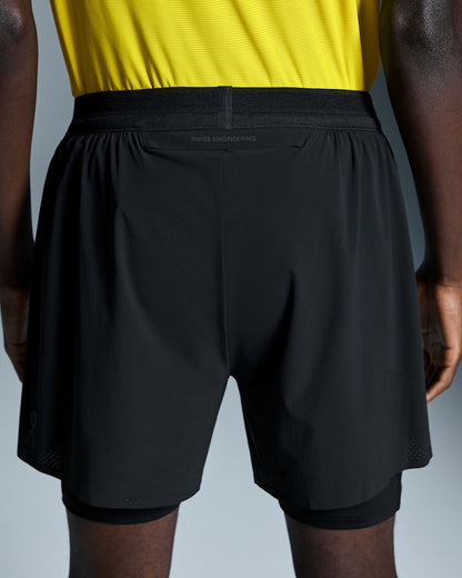 Men's 5" Performance 2/1 Shorts - Black | On United States