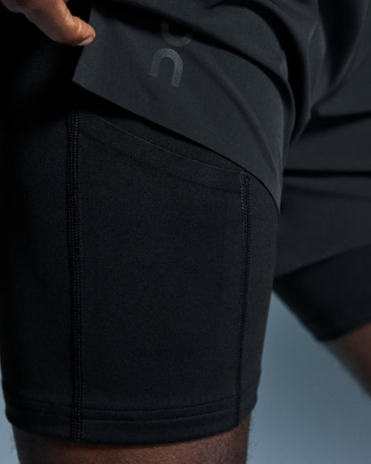 Men's 5" Performance 2/1 Shorts - Black | On United States