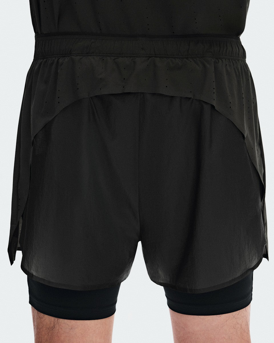 Men's Zero 2-in-1 Shorts PAF - Molasses/Black | On United States