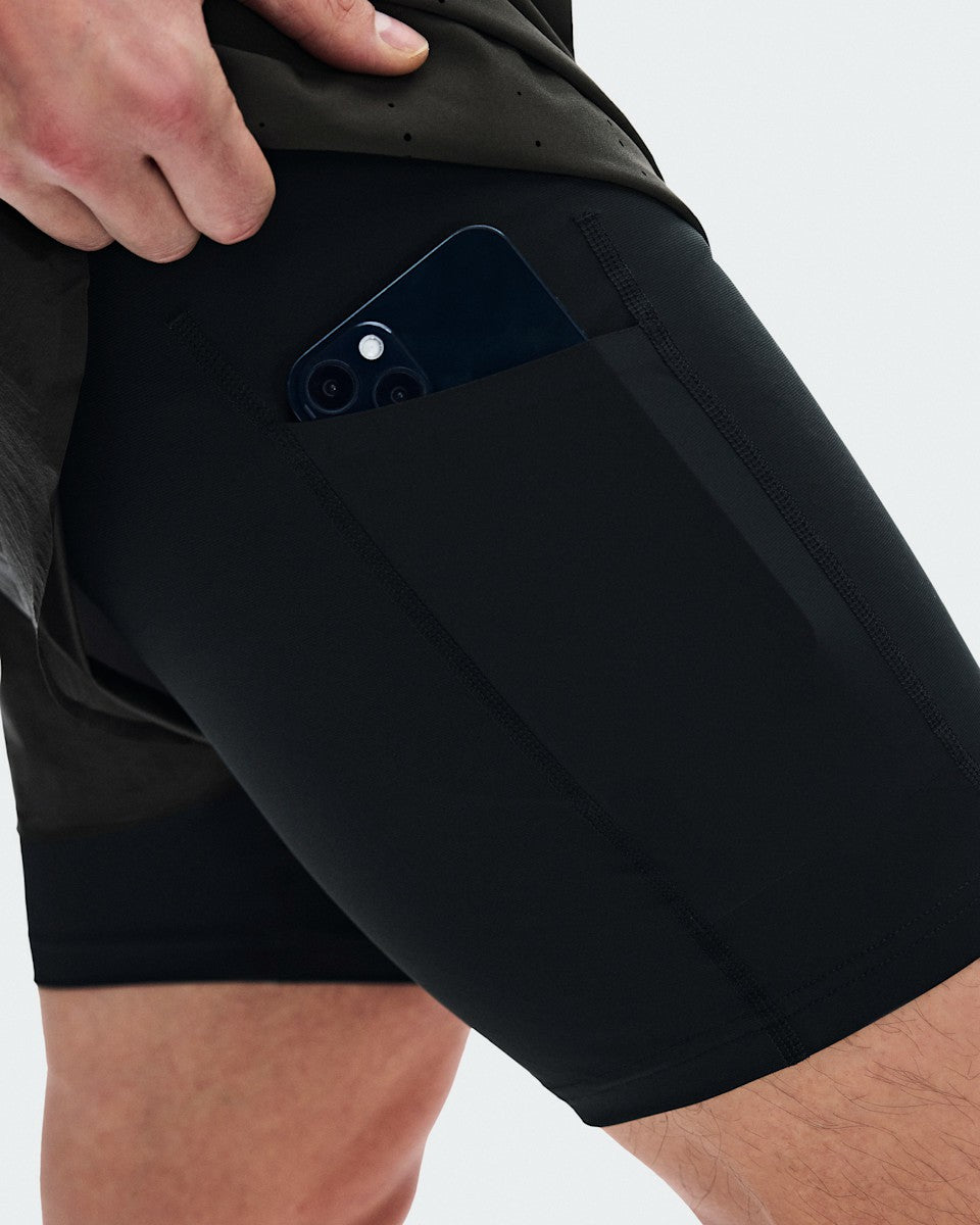 Men's Zero 2-in-1 Shorts PAF - Molasses/Black | On United States