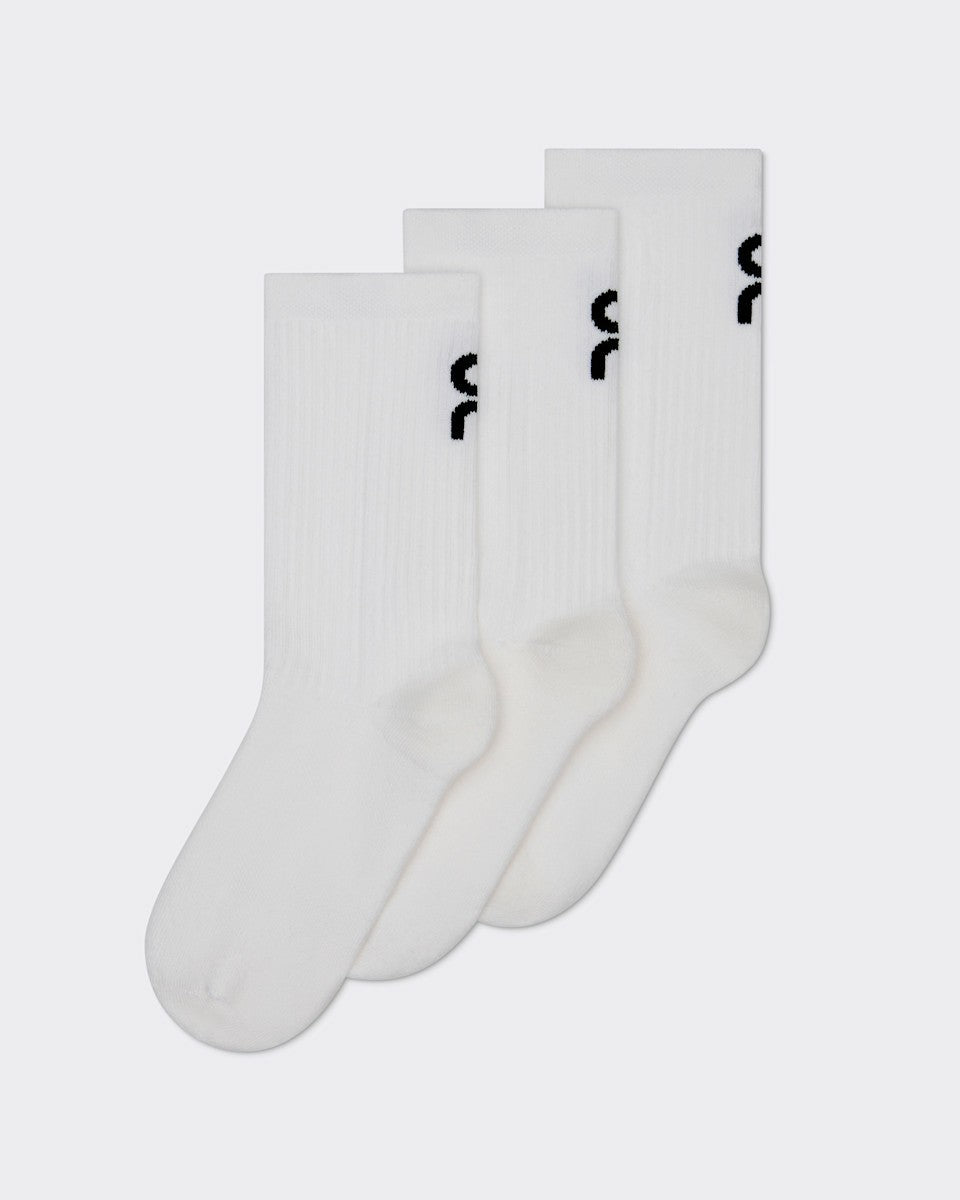Logo Sock High 3P Kids for Kids - White | On United States