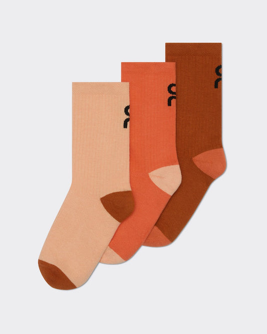 Logo Sock High 3P Kids for Kids - Flame/Cinnamon | On United States